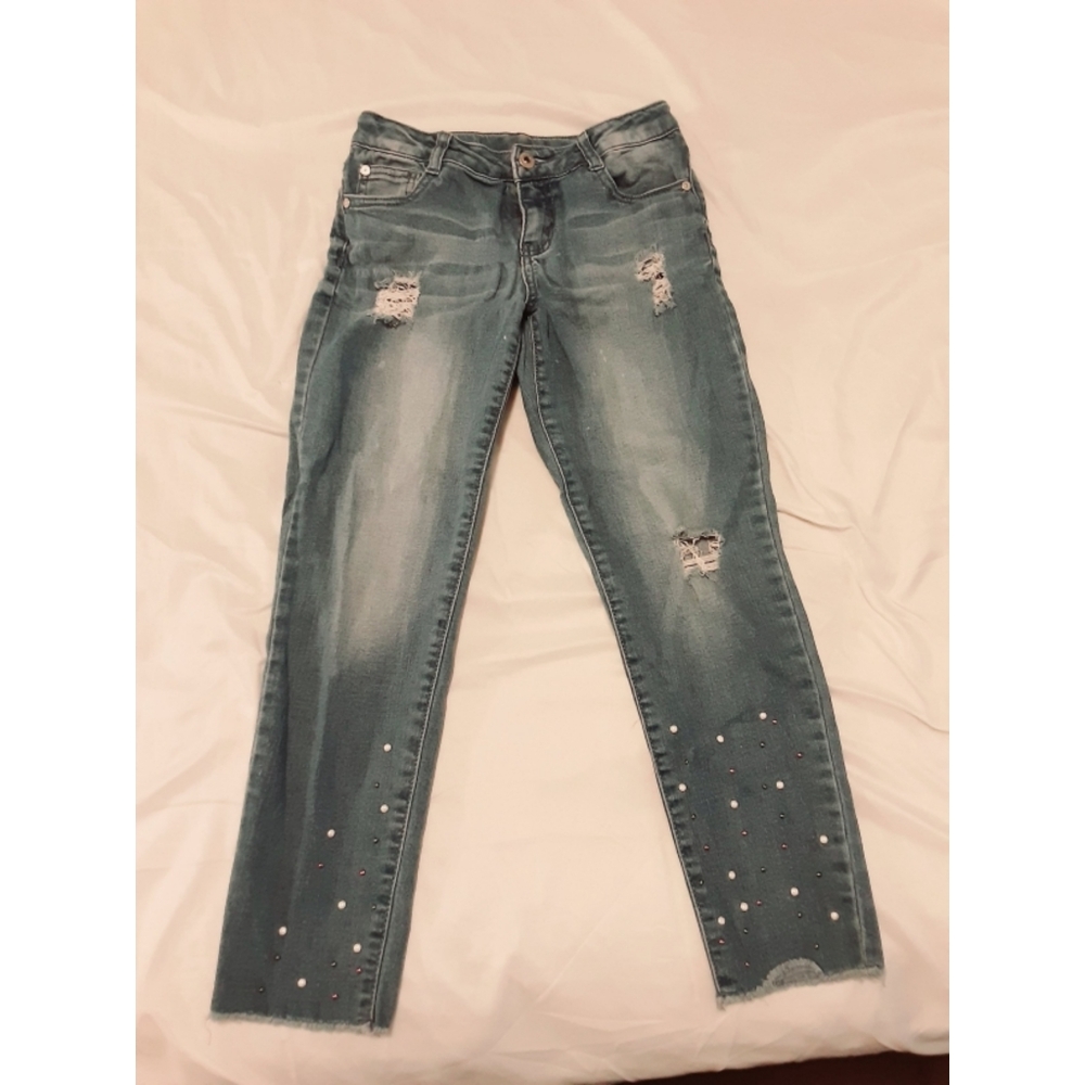 Blue Jean's with Pearl's Size 12